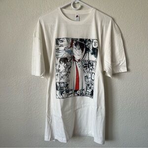 Anime Graphic White T-Shirt